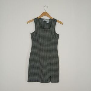 Arizona Jeans Co Plaid Midi Dress 5 Y2K Grunge Academia Chic Vintage Casual 90s